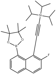 ((2-氟-8-(4,4,5,5-四甲基-1,3,2-二氧硼杂环戊烷-2-基)萘-1-基)乙炔基)三异丙基硅烷