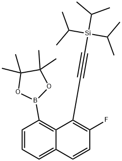 ((2-氟-8-(4,4,5,5-四甲基-1,3,2-二氧硼杂环戊烷-2-基)萘-1-基)乙炔基)三异丙基硅烷