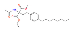 Diethyl 2-acetamido-2-(4-octylphenethyl)malonate
