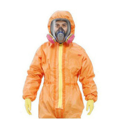 3M 4690 橙色带帽连体防护服 隔离防护服 核辐射防护服