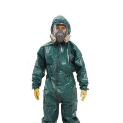 3M 4680绿色带帽连体防护服