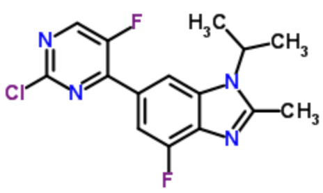6-(2-氯-5-氟-嘧啶-4-基)-4-氟-1-異丙基-2-甲基-1H-苯并咪唑