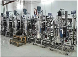 100L六联不锈钢生物反应器
