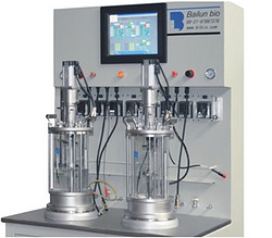 BLBIO-10GJ-2-H  10升二聯(lián)離位滅菌機械攪拌玻璃生物反應器（柜式）