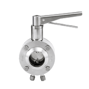 Manual anti-mix butterfly valve