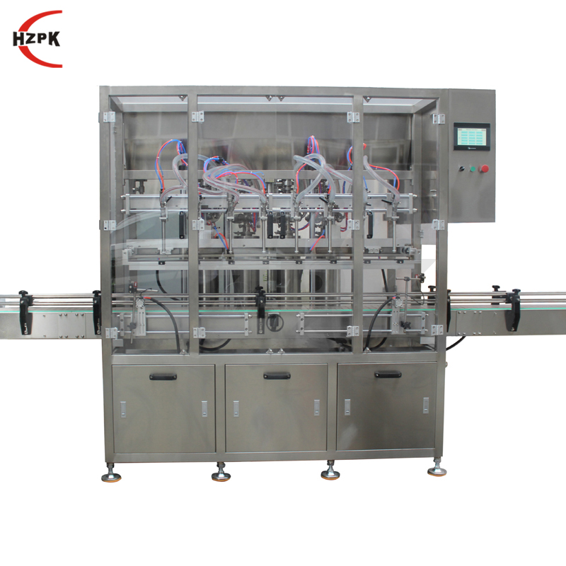 Automatic servo motor paste filling machine 8 filling nozzles