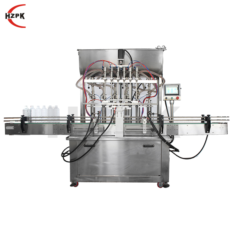 Automatic paste 6 nozzle filling machine