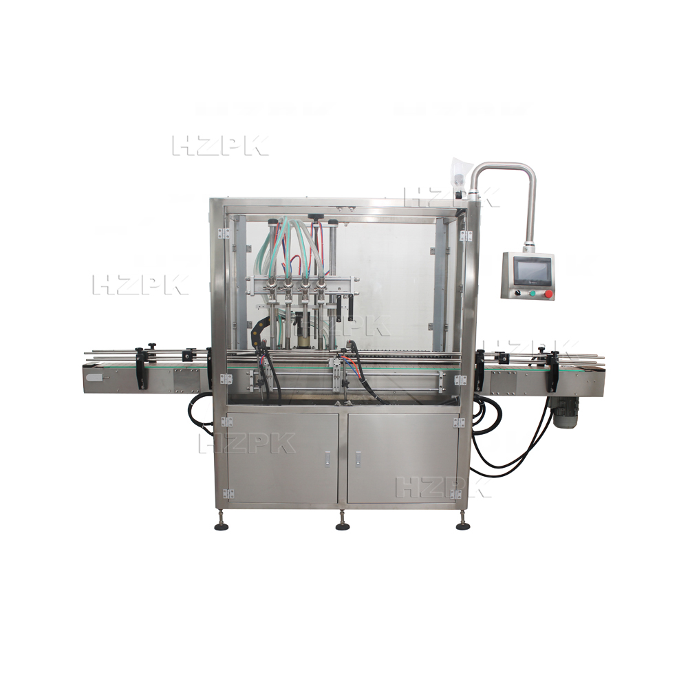 Automatic 4 head rotor pump tracking filling machine