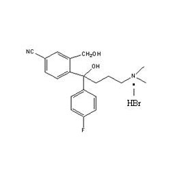 4-[4-二甲氨基-1-(4-氟苯基)-1-羥丁基]-3-羥甲基-苯腈氫溴酸鹽 中間體