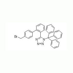 5-（4´-溴甲基聯苯-2-基）-1-三苯基甲基四氮唑 中間體