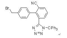 N-(三苯基甲基)-5-(4&acute;-溴甲基联苯-2-基)四氮唑