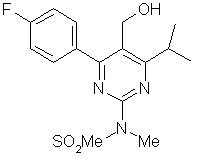 4-(4- 氟苯基 )-6- 異丙基 -2-[(N- 甲基 -N- 甲磺酰胺基 )]- 嘧啶 -5- 甲醇 