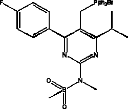 4-(4- 氟苯基 ) -5- 三苯基磷溴 -6- 異丙基 -2-[(N- 甲基 -N- 甲磺酰胺基 )]- 嘧啶 