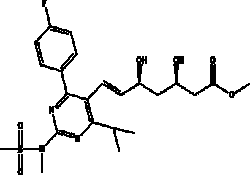 7-[4-(4- 氟苯基 )-6- 异丙基 -2-[ N-甲基-N- 甲磺酰氨基 嘧啶 -5- 基 ]-(3R,5R)-二羟基--（E）-庚烯酸甲酯