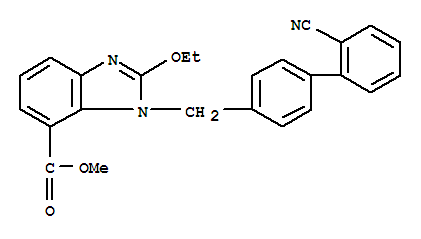 1-[(2&acute;-氰基联苯-4-基)甲基]-2-乙氧基-1H-苯并咪唑-7-甲酸甲酯