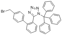 N-(三苯基甲基)-5-(4´-溴甲基聯苯-2-基)四氮唑