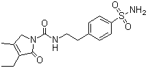 4-[2-[(3-乙基-4-甲基-2-氧代-3-吡咯琳)甲酰胺基]乙基]苯磺酰胺