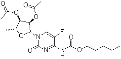 5&acute;-脫氧-5 - 氟-N-[（戊氧基）羰基]胞苷2&acute;，3&acute;-二乙酸酯