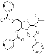 1-O-Acetyl-2,3,5-tri-O-benzoyl-beta-D-ribofuranose   1-O-乙酰基-2,3,5 - 三-O-苯甲酰基-β-D-呋喃核糖