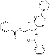 2-Deoxy-2-fluoro-1,3,5-tri-O-benzoyl-D-ribofuranose  2-脱氧-2-氟-1,3,5-三苯甲酰基―α-D-阿拉伯呋喃糖
