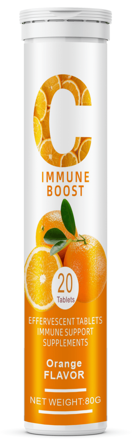 Vitamin effervescent tablets with different flavors