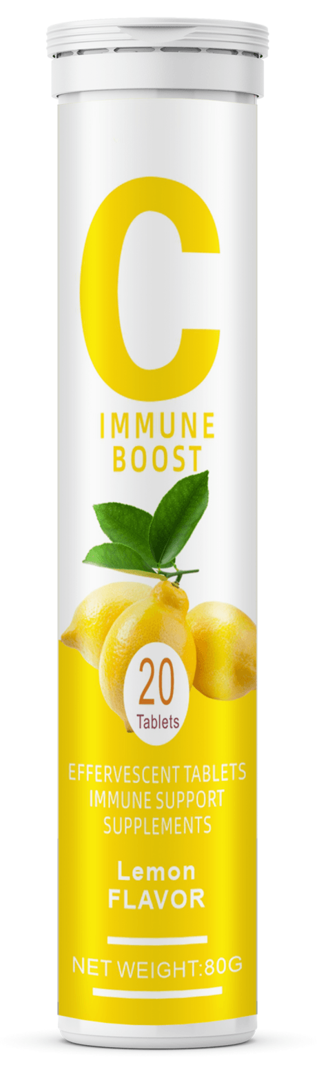 Vitamin effervescent tablets with different flavors