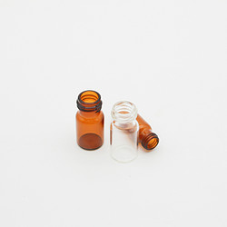 1mll clear amber pharmaceutical glass vials