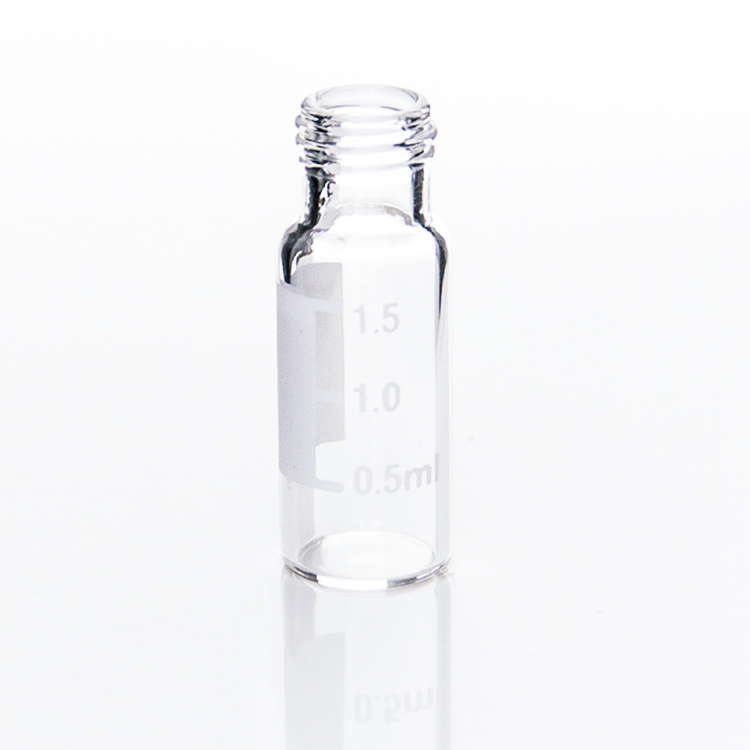 2ml 透明9mm短螺紋廣口樣品瓶 帶書寫處 11.6*32mm