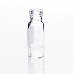 2ml 透明9mm短螺紋廣口樣品瓶 帶書寫處 11.6*32mm