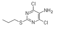 4,6-dichloro-2-(propylsulfanyl)pyrimidin-5-amine