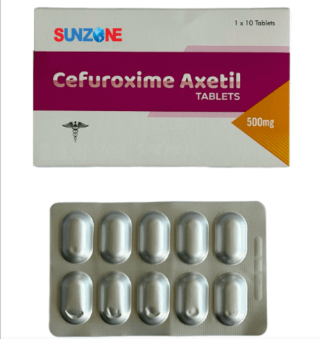 头孢呋辛酯片500mg  Cefuroxime Axetil Tablets 500mg