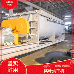 太陽(yáng)臣干燥 硫精礦粉槳葉干燥機(jī) 酒糟污泥環(huán)保機(jī)械 納米碳酸鈣污泥處理設(shè)備