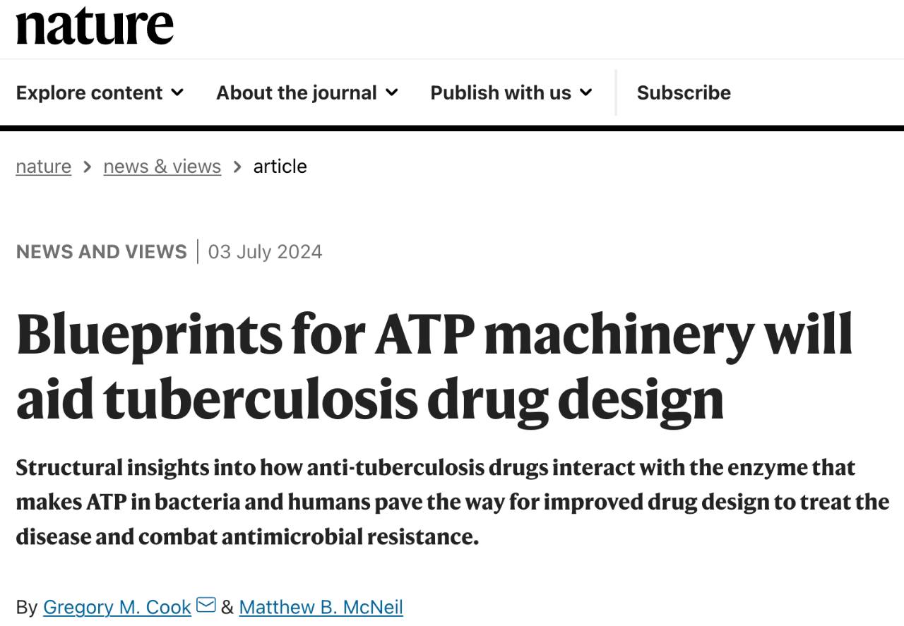 Enzyme blueprints will aid tuberculosis drug design 亮點(diǎn)評(píng)述