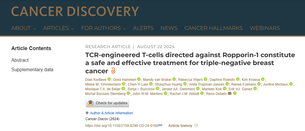 期刊《Cancer Discovery》