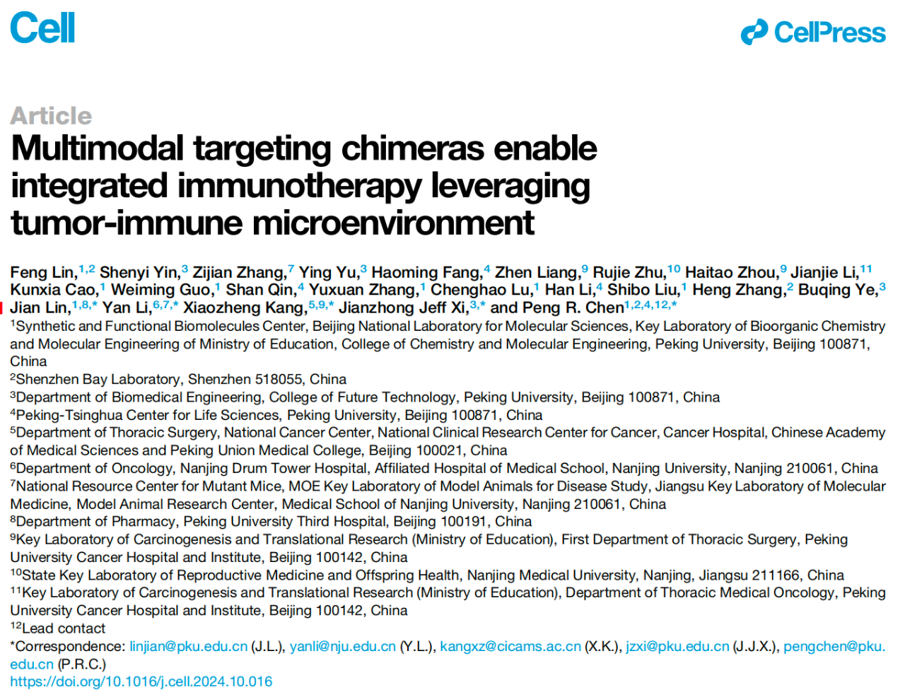 Multimodal targeting chimeras enable integrated immunotherapy leveraging tumor-immune microenvironment