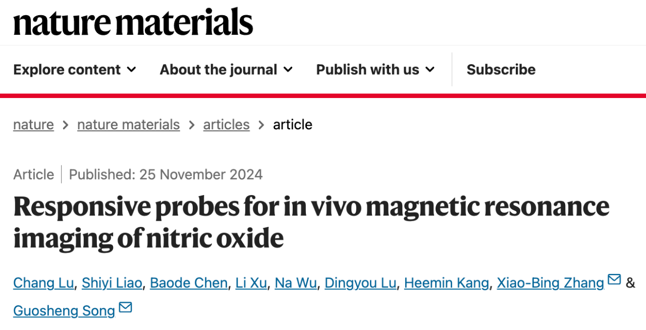 Responsive probes for in vivo magnetic resonance imaging of nitric oxide 