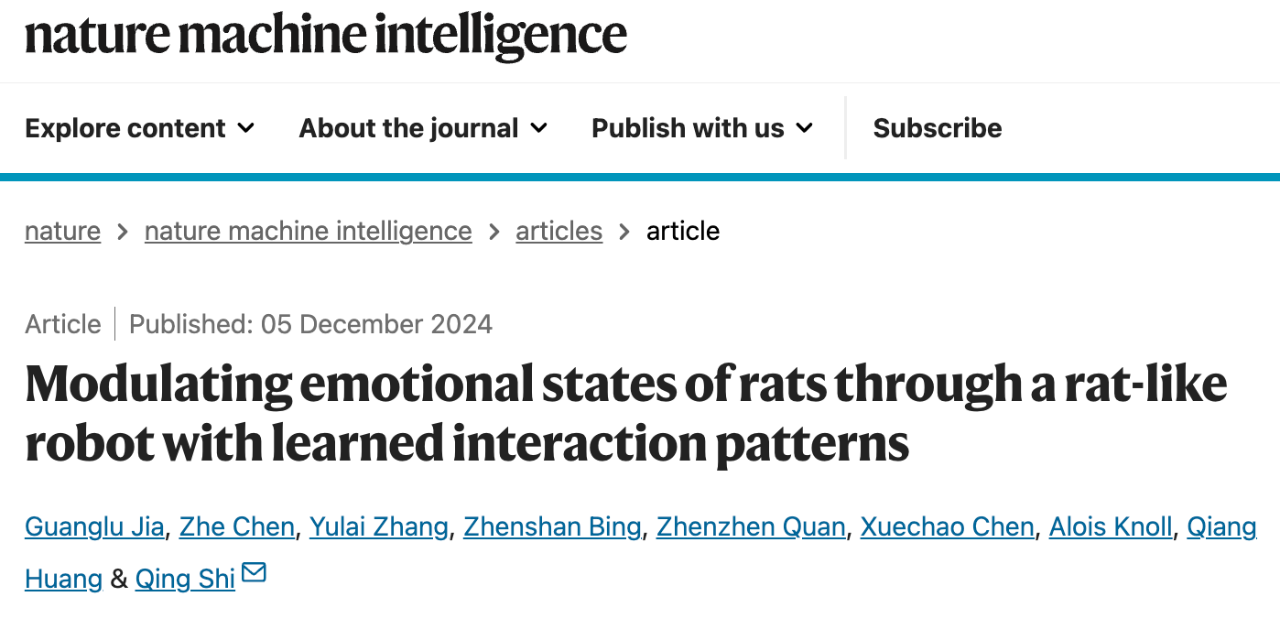 Modulating emotional states of rats through a rat-like robot with learned interaction patterns