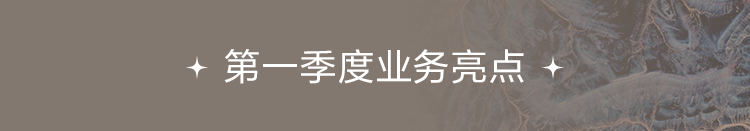 第一季度業(yè)務(wù)亮點(diǎn)