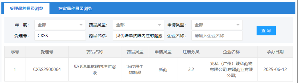 國產(chǎn)貝伐珠單抗眼內制劑報產(chǎn)