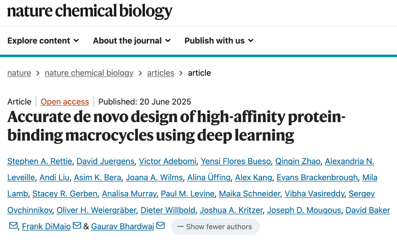 Accurate denovo design ofhigh-affinity protein.bindingmacrocycles using deeplearning