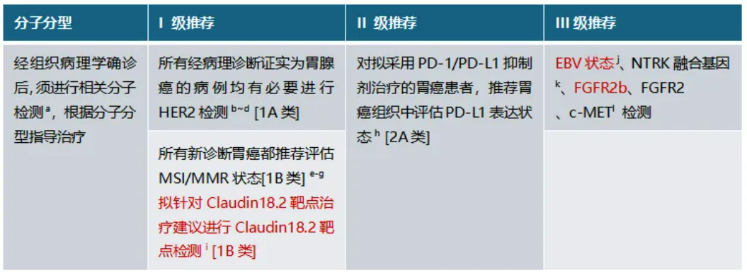 圖：2025年《CSCO胃癌診療指南》