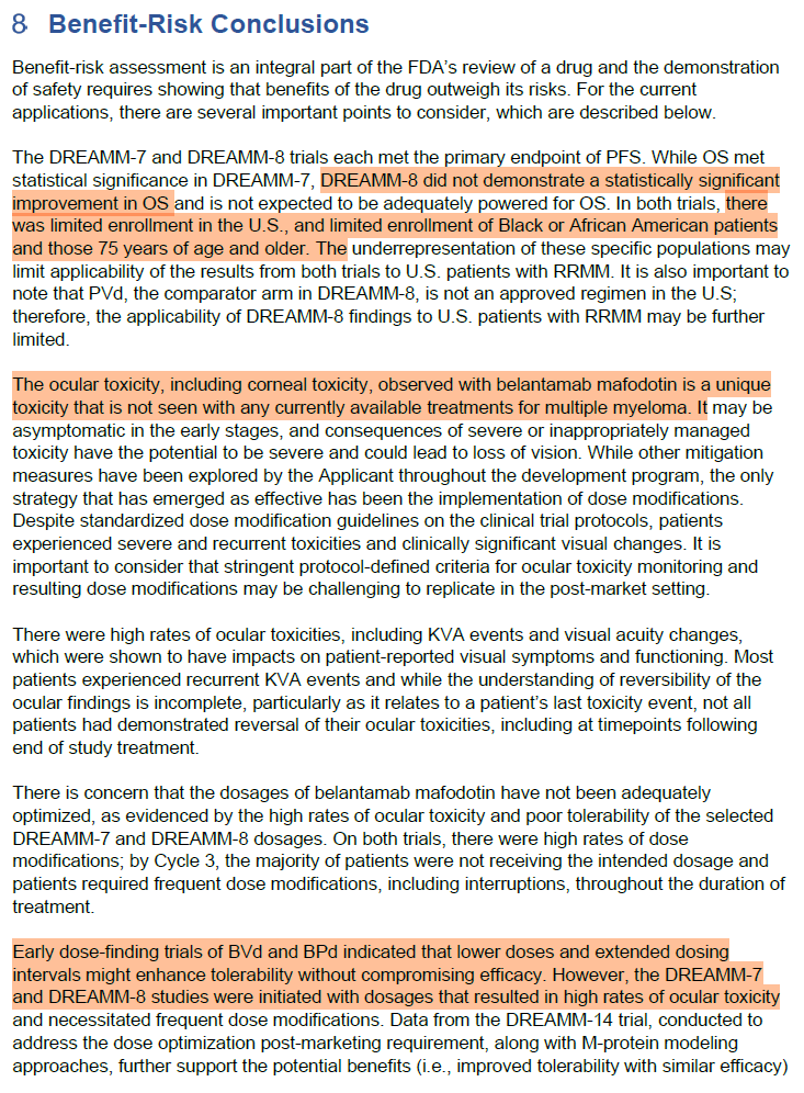 Benefit-Risk Conclusions