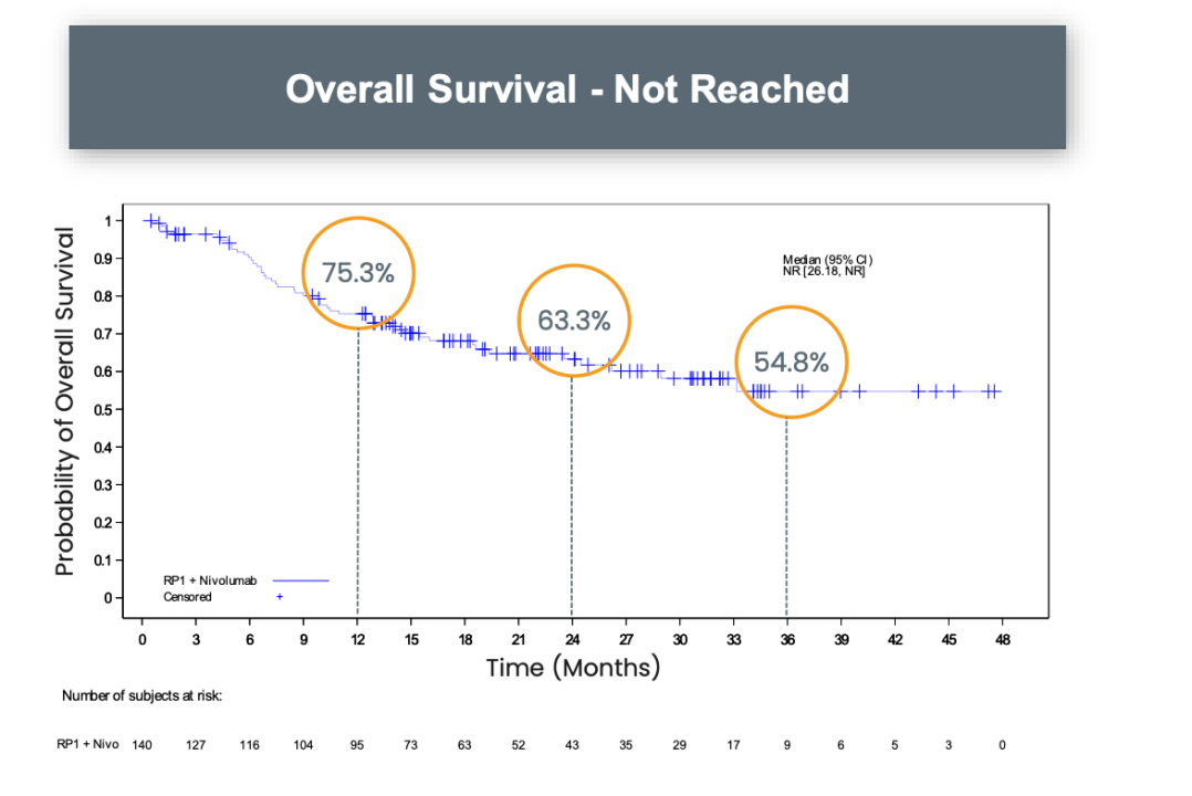 Overall Survival -Not Reached