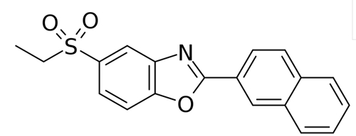 ▲Ezutromid的分子结构式（图片来源：维基百科）