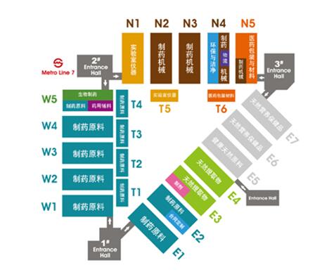 CPhI China 2018展馆平面图