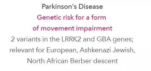 LRRK2基因也是23andMe检测的内容之一