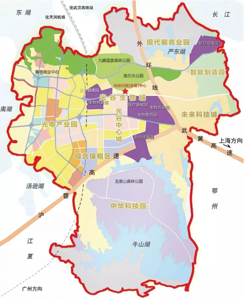 图1 湖北省光谷生物城地理位置