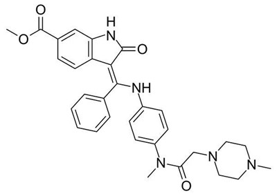 nintedanib分子结构式