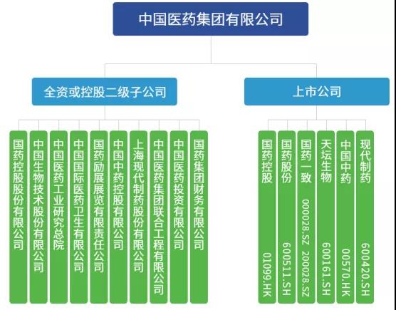 國藥集團組織架構(gòu)