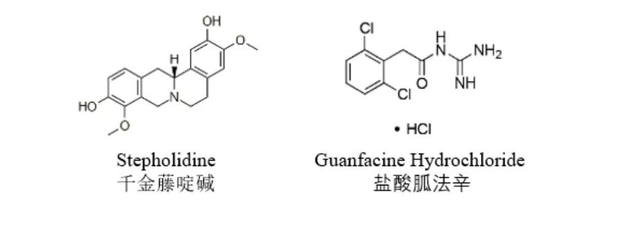 千金藤啶堿和鹽酸胍法辛